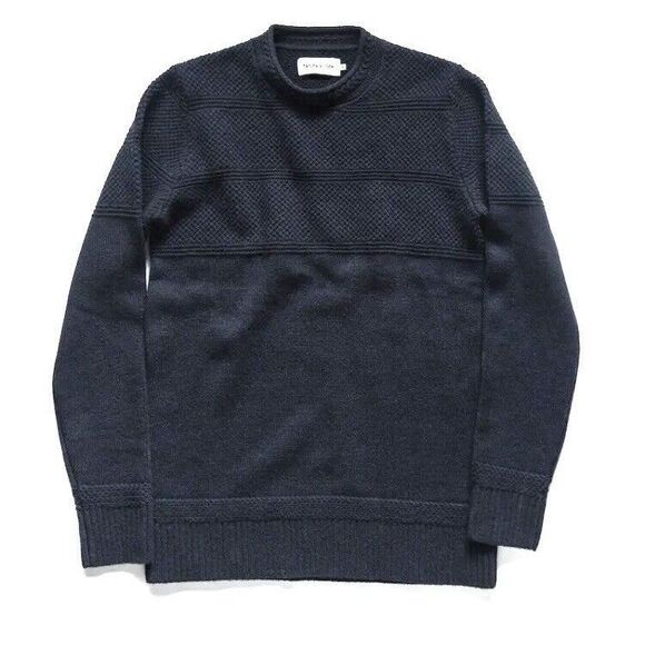 Taylor Stitch Ventana Sweater In Navy Merino Wool XS 36 Unisex NWT - Picture 5 of 15